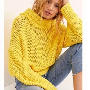 My Only Sunshine Yellow Turtleneck Knit Sweater - Yellow